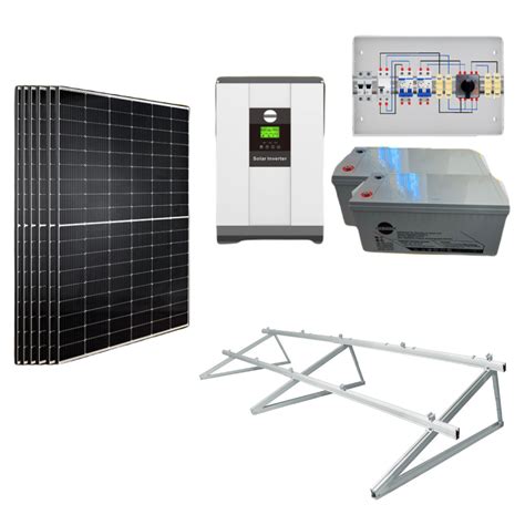 KIT SOLAR AISLADA 24V 1 82KWP 6000WH DIA 3 1KWH AC 3KW CYM POWER