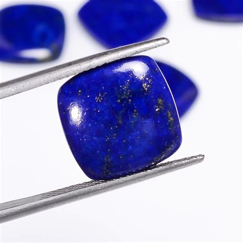 Natürlicher Lapislazuli Kissen Form Cabochon Lapis lose Edelstein zur