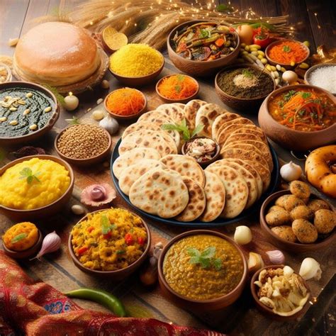 Premium Photo | Lohri Festival food Lohri feast Punjabi dishes makki di ...