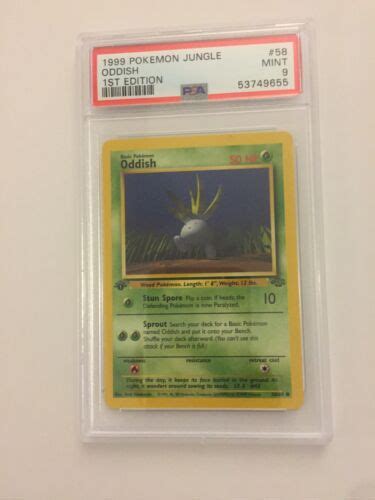 Pokemon Jungle St Edition Oddish Psa Ebay