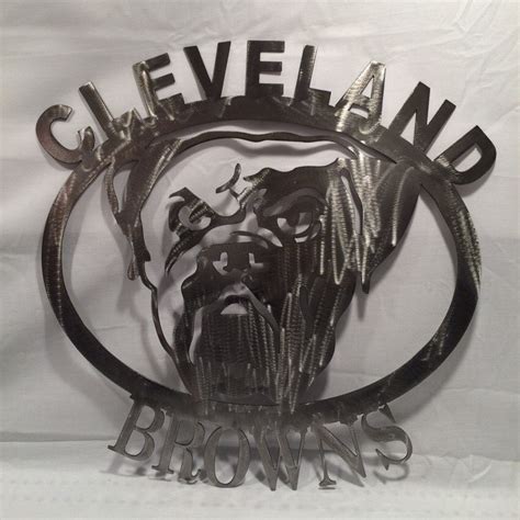 Cleveland browns metal wall art browns football by MetalArtDesignz