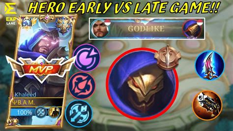 Hero Early Vs Hero Late Game Cara Khaleed Lawan Aldous Di Exp Lane