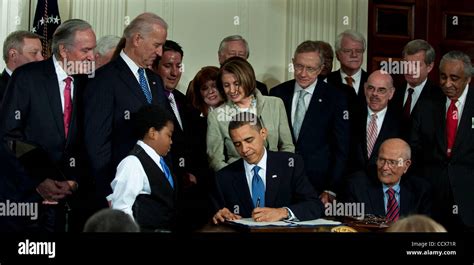 Mar Washington Dc Usa A Beaming President Barack Obama