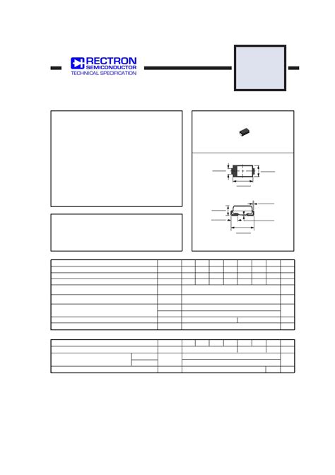 EFM104 Datasheet 1 5 Pages RECTRON SURFACE MOUNT GLASS PASSIVATED