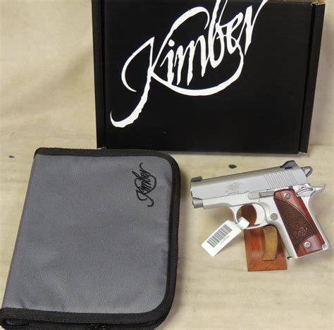 Kimber Micro Stainless Rosewood 380 Acp Caliber Pistol Nib Sn P0026131