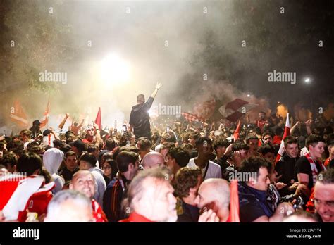 I Tifosi Di Monza Festeggiano La Prima Storica Promozione Di Monza