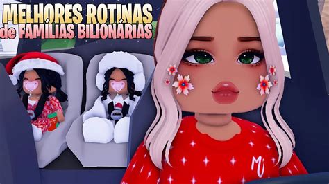 Melhores HistÓrinhas De Rotina De FamÍlias BilionÁrias No Berry Avenue Roblox 🏠 Youtube