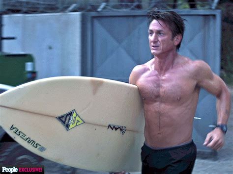 Sean Penn In The Gunman Actor Goes Shirtless In Photo From Upcoming