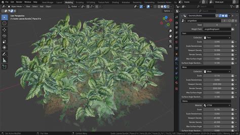 3d Tudor Blender 4 Jungle Terrain Geometry Node