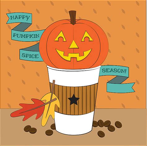 Best Pumpkin Spice Latte Illustrations, Royalty-Free Vector Graphics ...