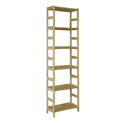 Стеллаж каркасный без лака 400мм н-1920мм