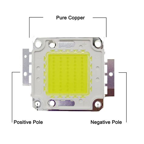 W Led Chip Cob V V Cool White Integrated Bright Bulb Beads For