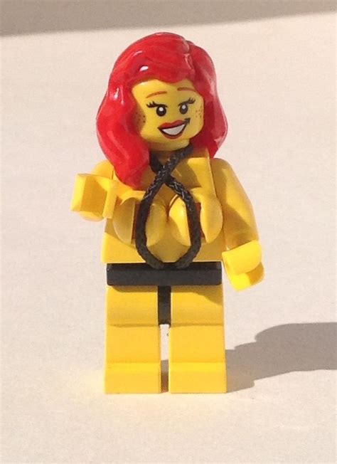 Naked Woman Lego Minifigure Lego Boobs Nude Girl Red Hair String