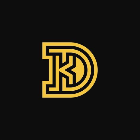 Premium Vector Modern And Luxury Initial Letter Kd Or Dk Monogram Logo