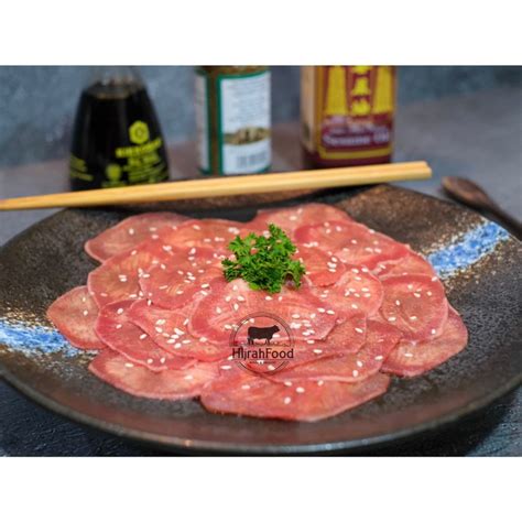 Jual Lidah Sapi Slice Tipis Bersih Tanpa Kulit Beef Ox Tongue For