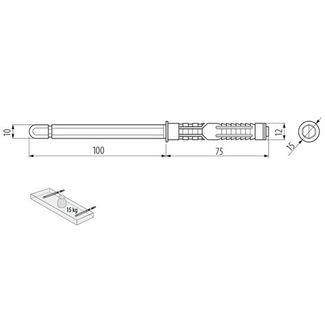 Ramię niewidoczne Wspornik półki 10100mm locker pl