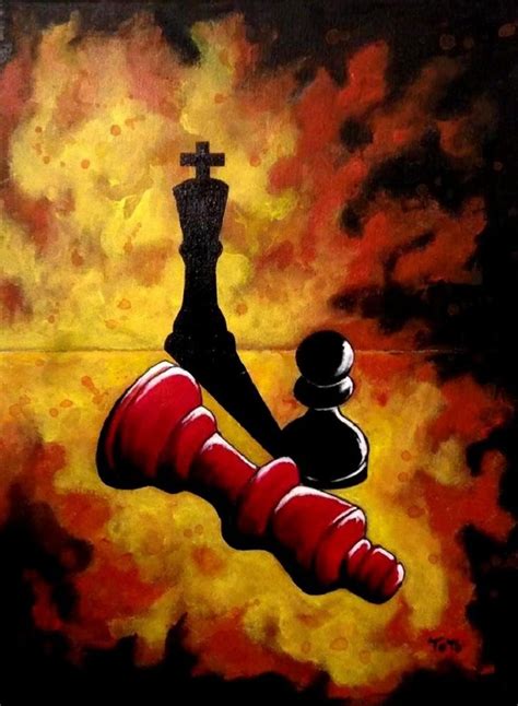 Salvatore Petrucino Checkmate Original Painting By Salvatore