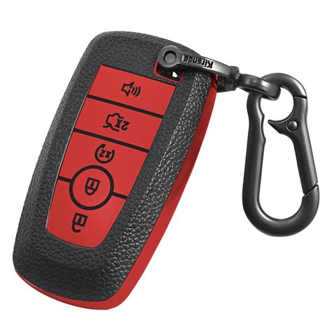 Amazon Yonmcfn For Ford Key Fob Cover With Metal Keychain Texture