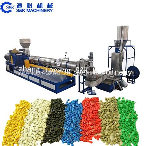 Pet Pe Waste Plastic Bottles Recycling Machine Granulating Pelletizing