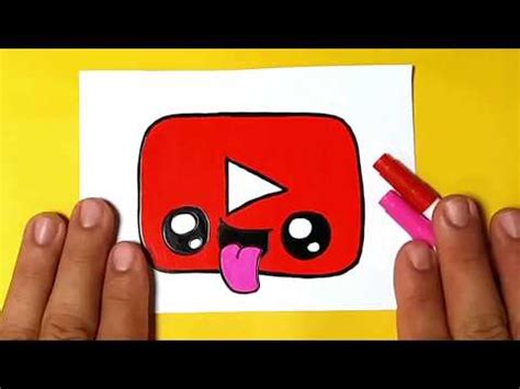 COMO DESENHAR LOGO YOUTUBE KIDS FÁCIL E BONITO KAWAII DESENHOS