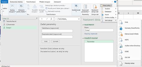 Dynamické hodnoty přes parametr v PowerQuery jazyk M Školení konzultace