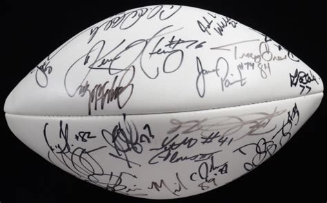 Wilson NFL Football Signed by (25) With Rod Woodson, Kordell Stewart ...