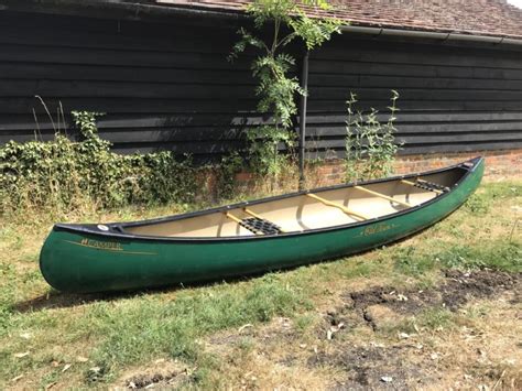 Canadian Canoe Old Town Camper 16 16ft Long Good Condition Green For Sale From United Kingdom