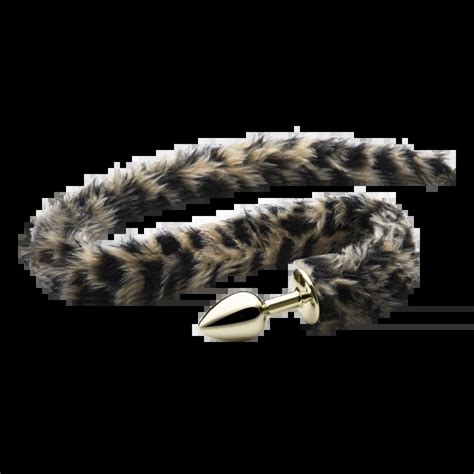 Plug Anal Lite Plug Dourado Rabo Longo Tamanho P X Cm G Sexy Fantasy Dss Sex Shop