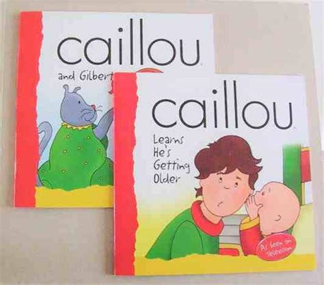 Two Caillou Books One Price. Caillou Learns He's Getting | Etsy