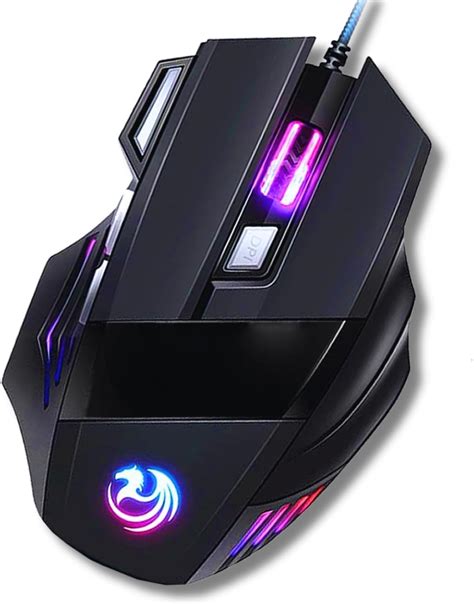 Mouse Gamer Laser Ptico X Dpi Profissional Usb Led Es