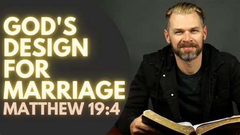 Gods Design For Marriage Grace Bible Commentary Youtube