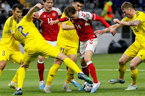 Kazakhstan Denmark Euro Match Review Statistics March