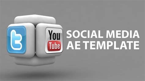 Social Media After Effects Template Youtube