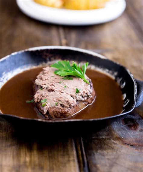 Tournedos Rossini Steak Mignon With Pate Sprinkles And Sprouts