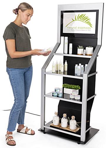 Digital Merchandising Retail Shelving Unit 215 Inch Lcd Screen