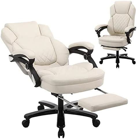 Diktessa High Back Reclining Office Chairs With Footrest Pu Leather