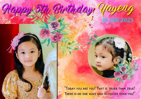 Birthday Tarpaulin Template Postermywall