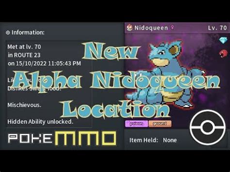 Pokemmo First Alpha Nidoqueen From Th Anniversary Part Youtube