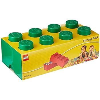 Lego Brick Knobs Stackable Storage Box Blue Litre Room