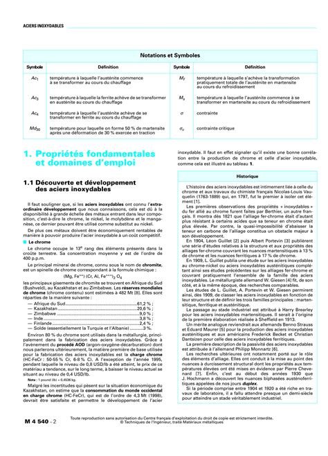 Solution Aciers Inoxydables Crit Res De Choix Et Structures Studypool