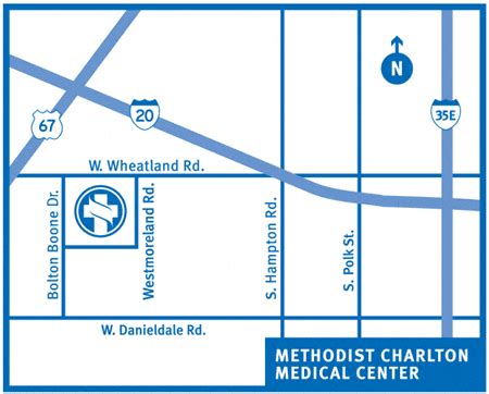 Maps, Directions, & Parking | Methodist Charlton Medical Center