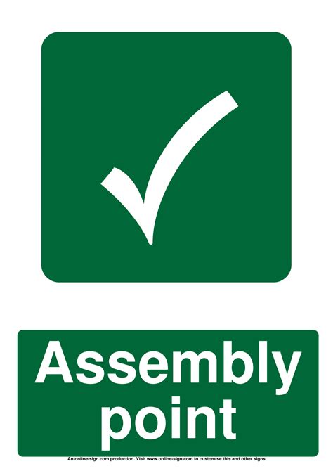 Fire Assembly Point Signs Poster Template