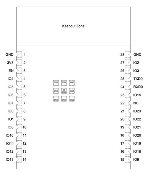 ESP32-C6 Module Pinout | SaludPCB