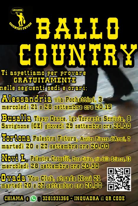 Ballo Country A Alessandria Dal Settembre Al Maggio