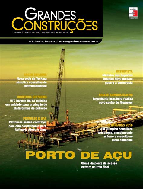 Grandes Construções Ed 01 Jan Fev 2010 by Sobratema Publicações