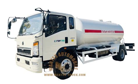 Howo 4x2 Lpg Tank Truck 10cbm 10 000l Lpg Refilling Trucks For