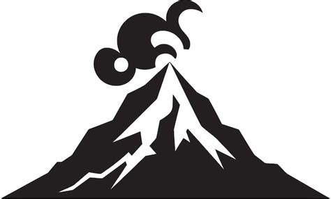 Premium Vector Majestic Molten Black Icon For Volcanic Power Volcanic