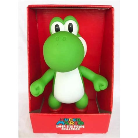 Boneco Yoshi Colecionável Action Figure Super Mario Bros Grande Kart