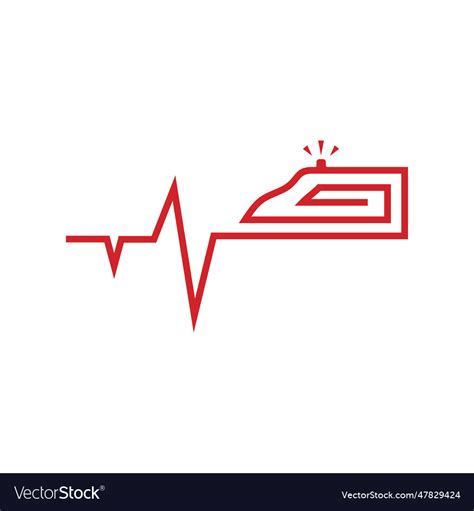 Ambulance emergency car service logo design Vector Image