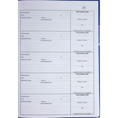 Livro Protocolo Correspondência 1 4 100 Folhas Organização e Controle